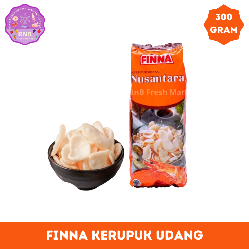 

Finna Kerupuk Udang Nusantara Netto 300 Gram