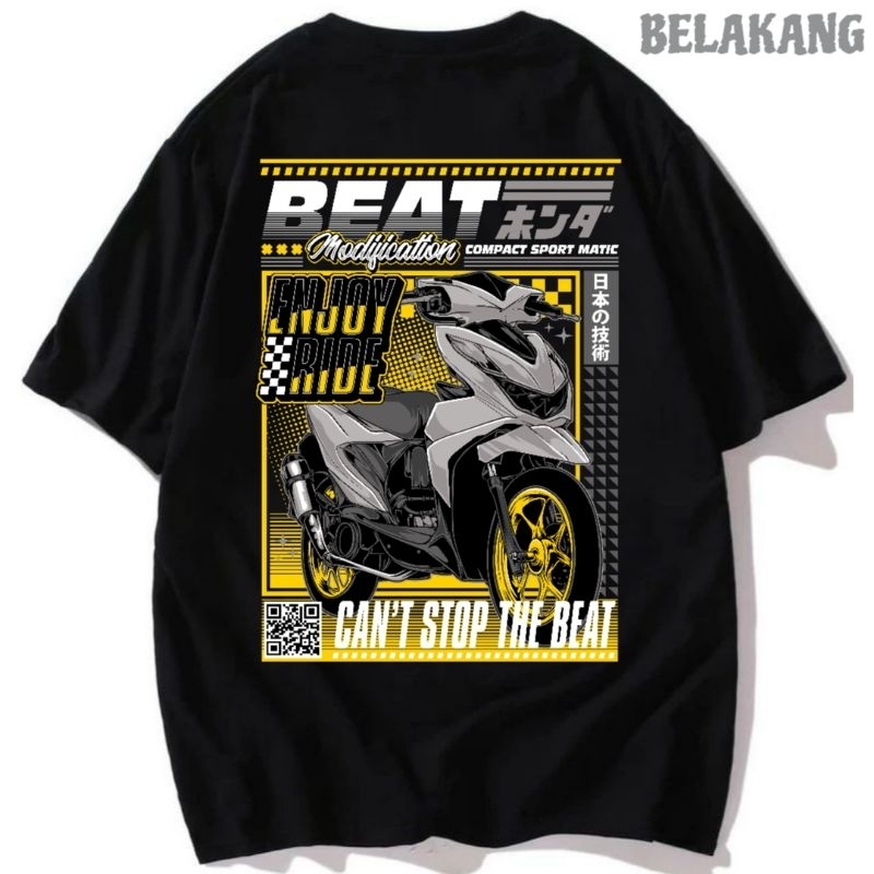 Kaos Baju Motor Beat | Kaos Honda Beat | Series Otomotif