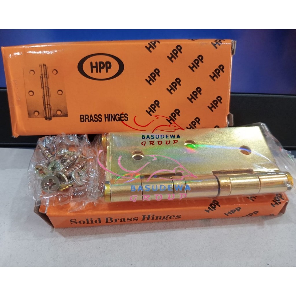 HPP ENGSEL KUNINGAN 3" PINTU JENDELA / ENGSEL PINTU 3" KUNINGAN / ENGSEL PINTU JENDELA 3" KUNINGAN H