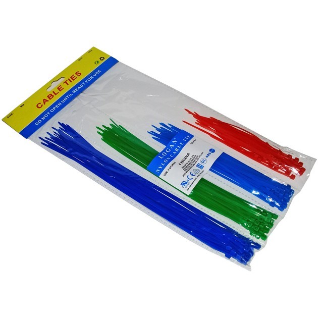 

Cable Ties 4 Warna 4 Ukuran Logan / Kabel Ties Warna 100 PCS/Cable Tie