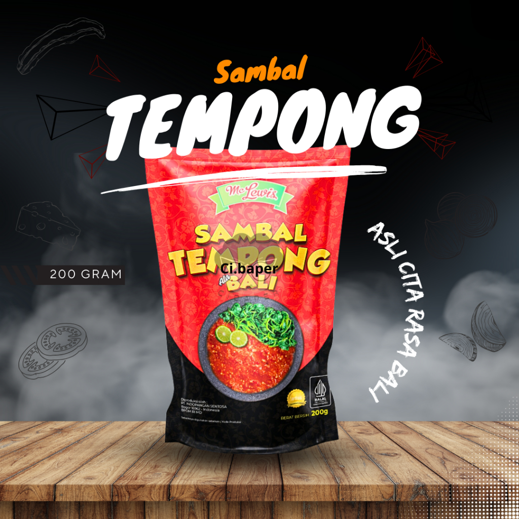

Mc Lewis Sambal Tempong / Sambal Tempong Asli Banyuwangi 200gram