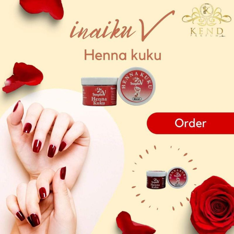 HENNA KUKU INAIKU V / inaiku V henna kuku / henna merah / henna maroon