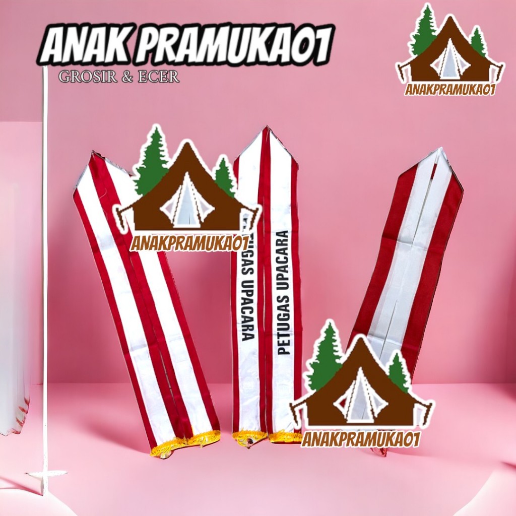 Selempang upacara / selempang petugas upacara / selendang upacara