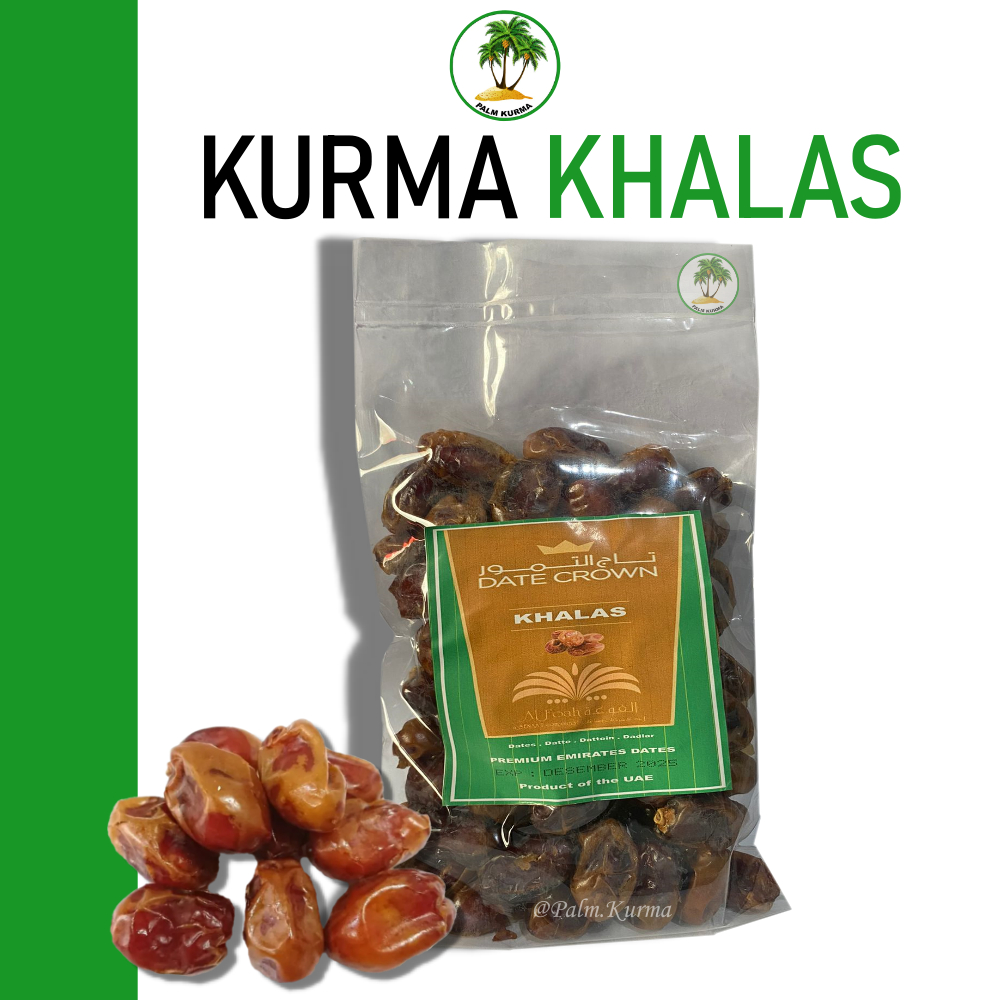 

Kurma Khalas Premium [500gr] Date Crown Original High Quality [KEMASAN PLASTIK TEBAL]