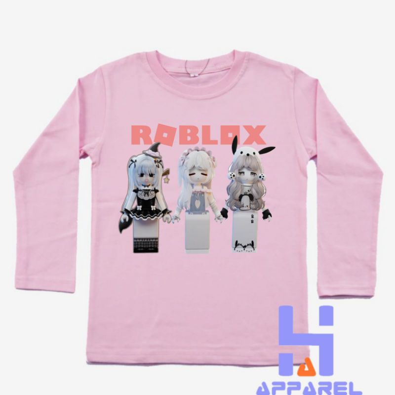 BAJU ANAK KAOS ANAK ROBLOX GIRL LENGAN PANJANG