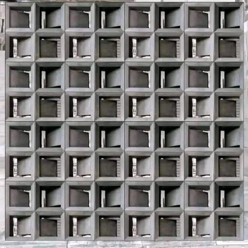 Roster beton minimalis/Loster beton minimalis motif L/Loster beton minimalis putih/Loster beton/luba