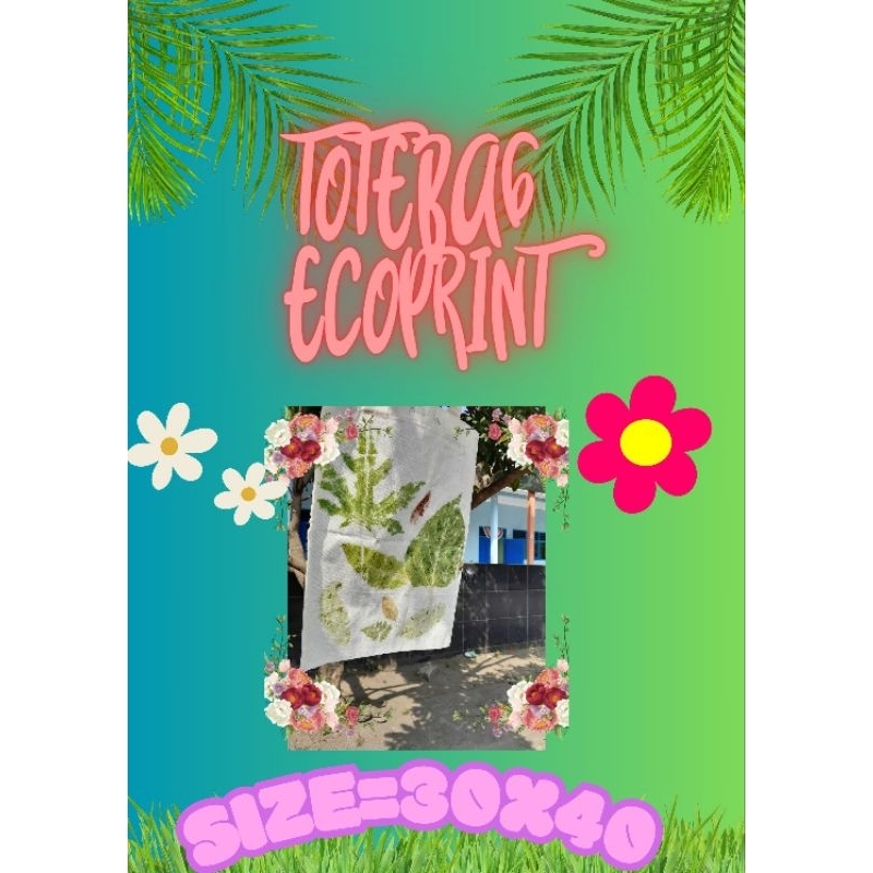 Totebag ecoprint
