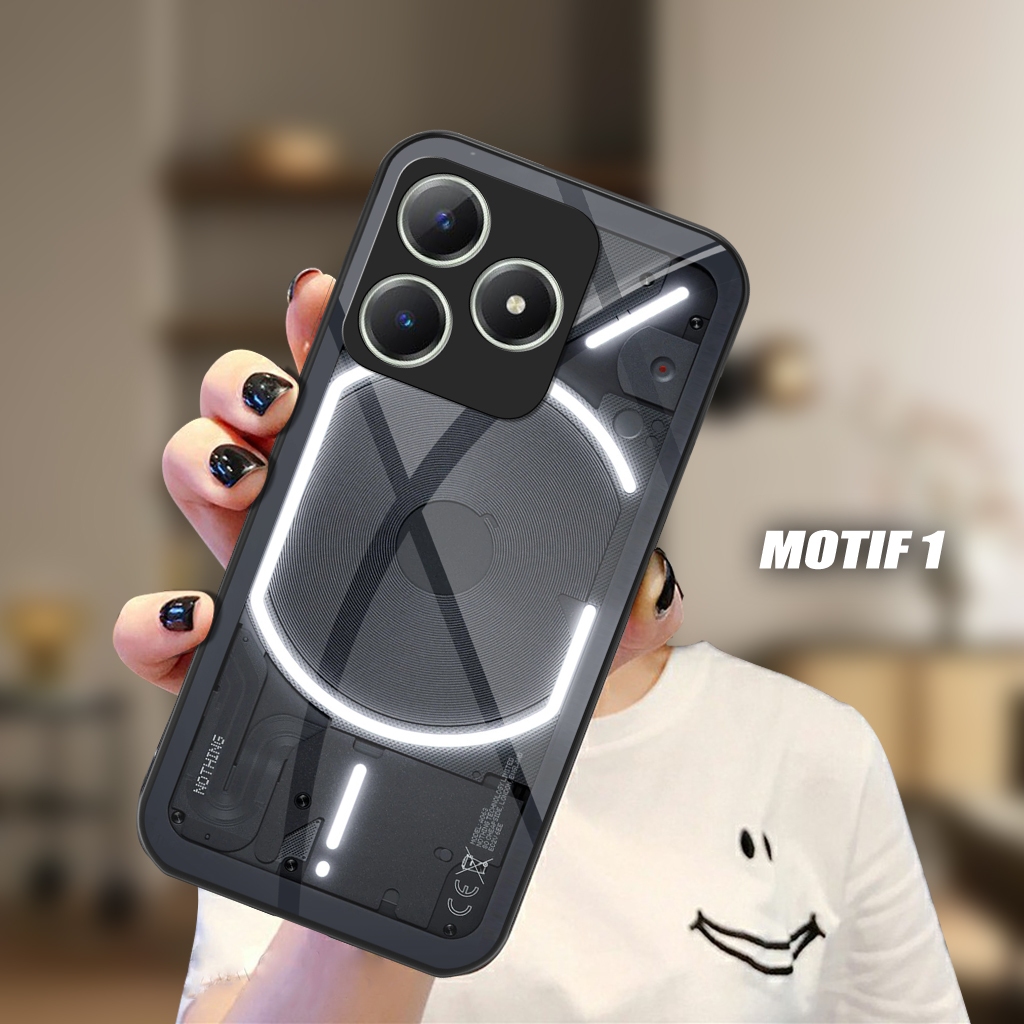 Softcase Glass Kaca Electric Realme C63 [SF120] Casing Handphone Realme C63 Silikon Pelindung Hp