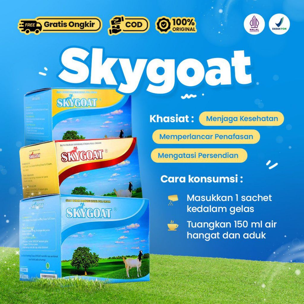 

SKYGOAT / SKY GOAT - Susu Kambing Etawa Bubuk Full Cream 200gr