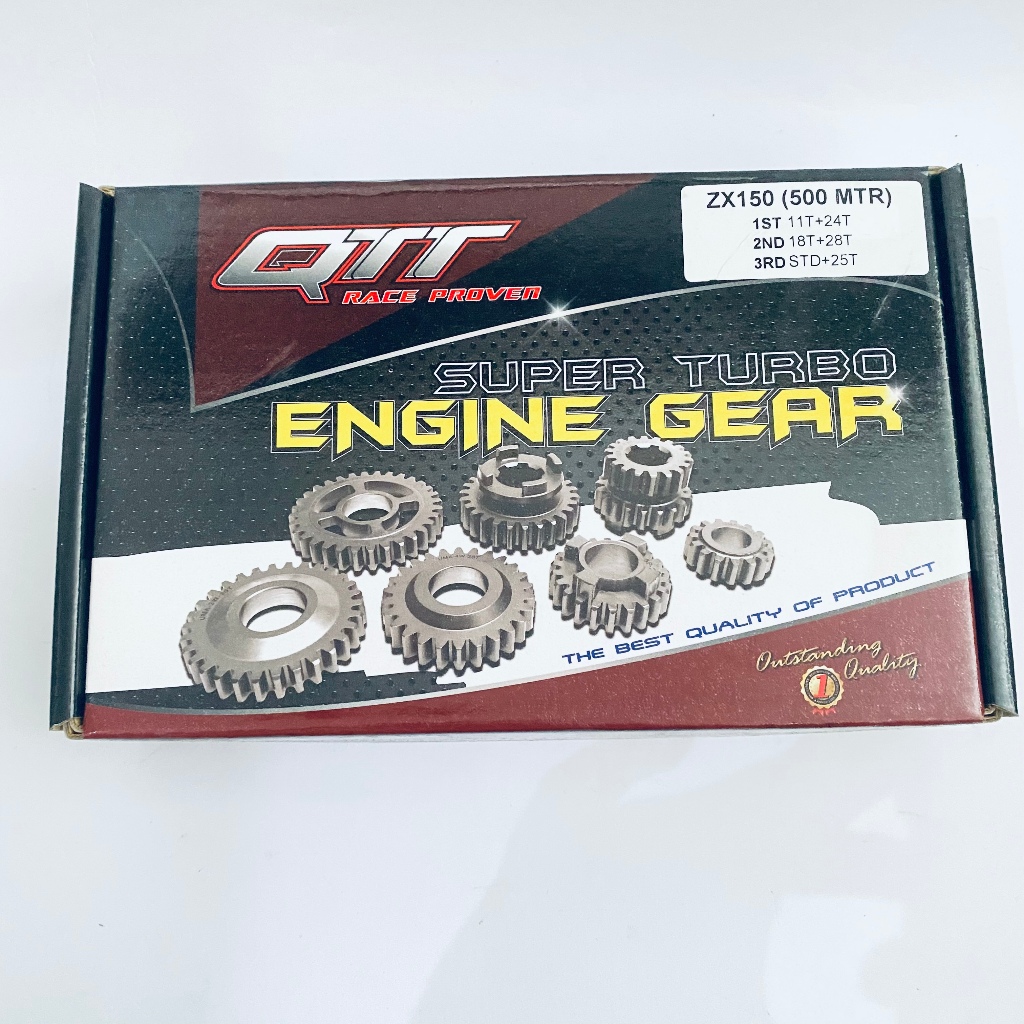 GIGI GEAR RATIO RASIO QTT NINJA R RR SS ZX 150  500 M METER ORIGINAL