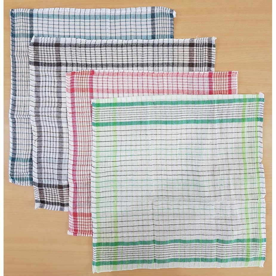 [KOTAK-KOTAK] Kain Serbet Lap Tangan Piring Dapur Murah Ekonomis SerbaGuna Meja Kaca Perabot Serba G