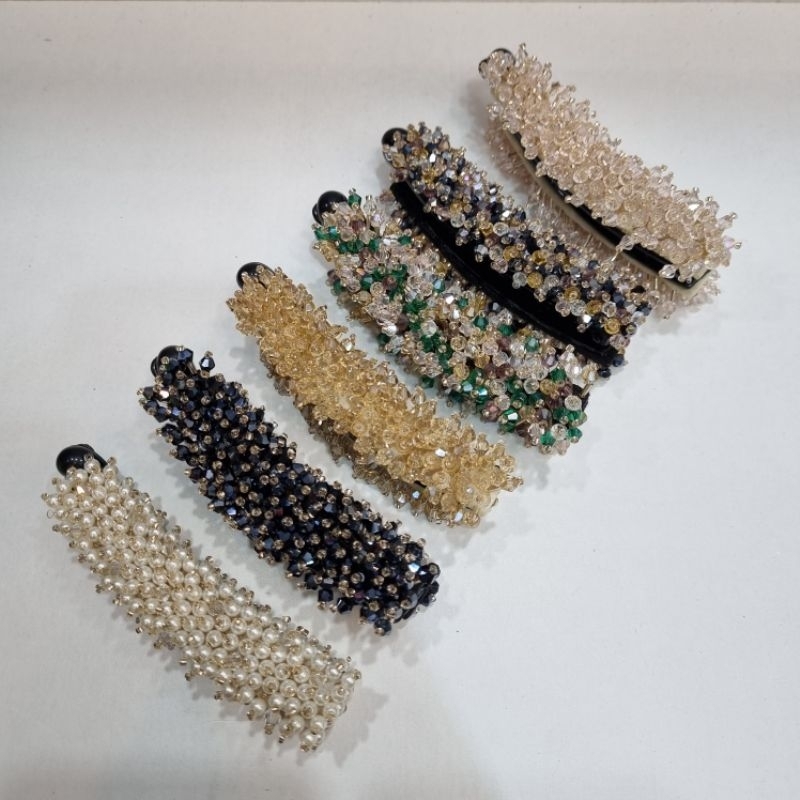 Jepit Rambut Pisang Import Korea Mutiara