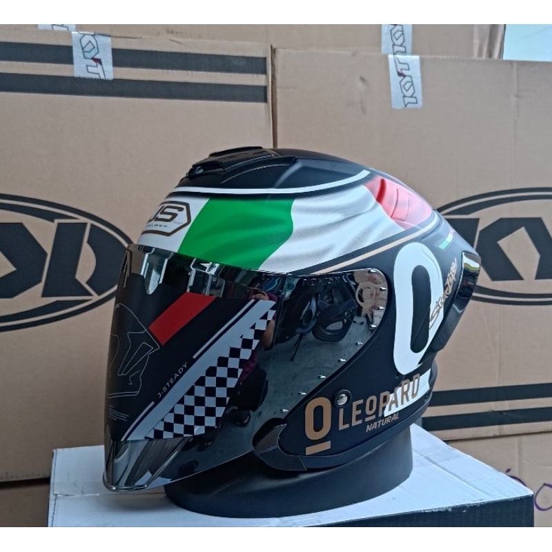 HELM JS ARMOR MOTIF LEOPARD