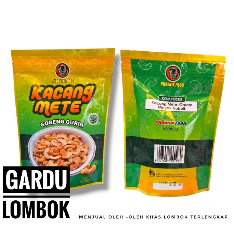 

Kacang Mete Gurih Phoenix 150 gr (oleh -Oleh Khas Lombok)