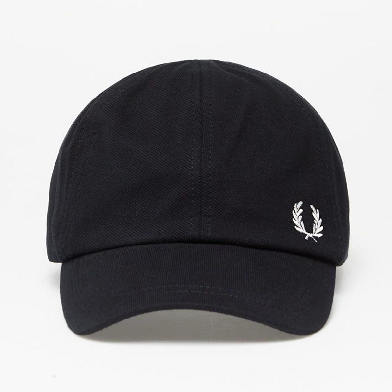 TOPI CAPS FRED PERRY PIQUE BLACK ORIGINAL AUTHENTIC