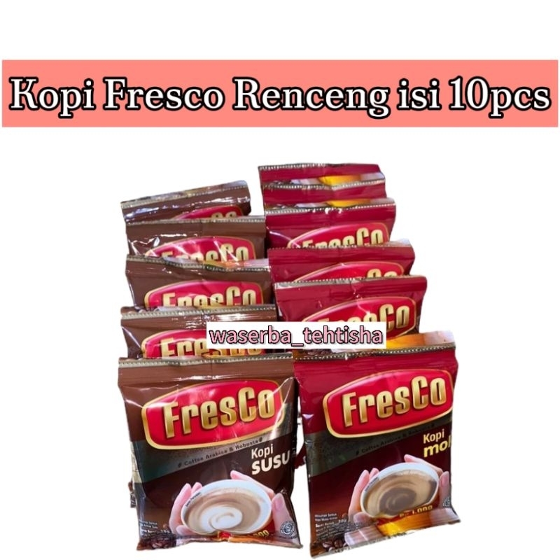 

waserba_tehtisha| KOPI FRESCO 1RENCENG 10bks x 28gr/Kopi Fresco renceng
