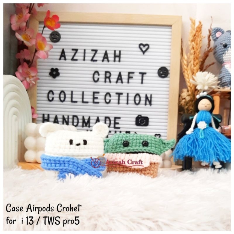 AzizahCraft | Airpods Case Crochet for i13/TWS pro5