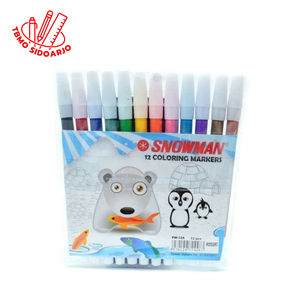 

TBMO Spidol Warna Kecil Snowman 12Warna PW-12A