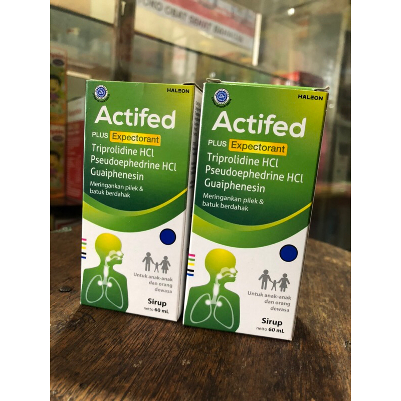 Actifed plus expectorant & Actifed plus cough suppressant /obay batuk berdahak/obat batuk kering /me