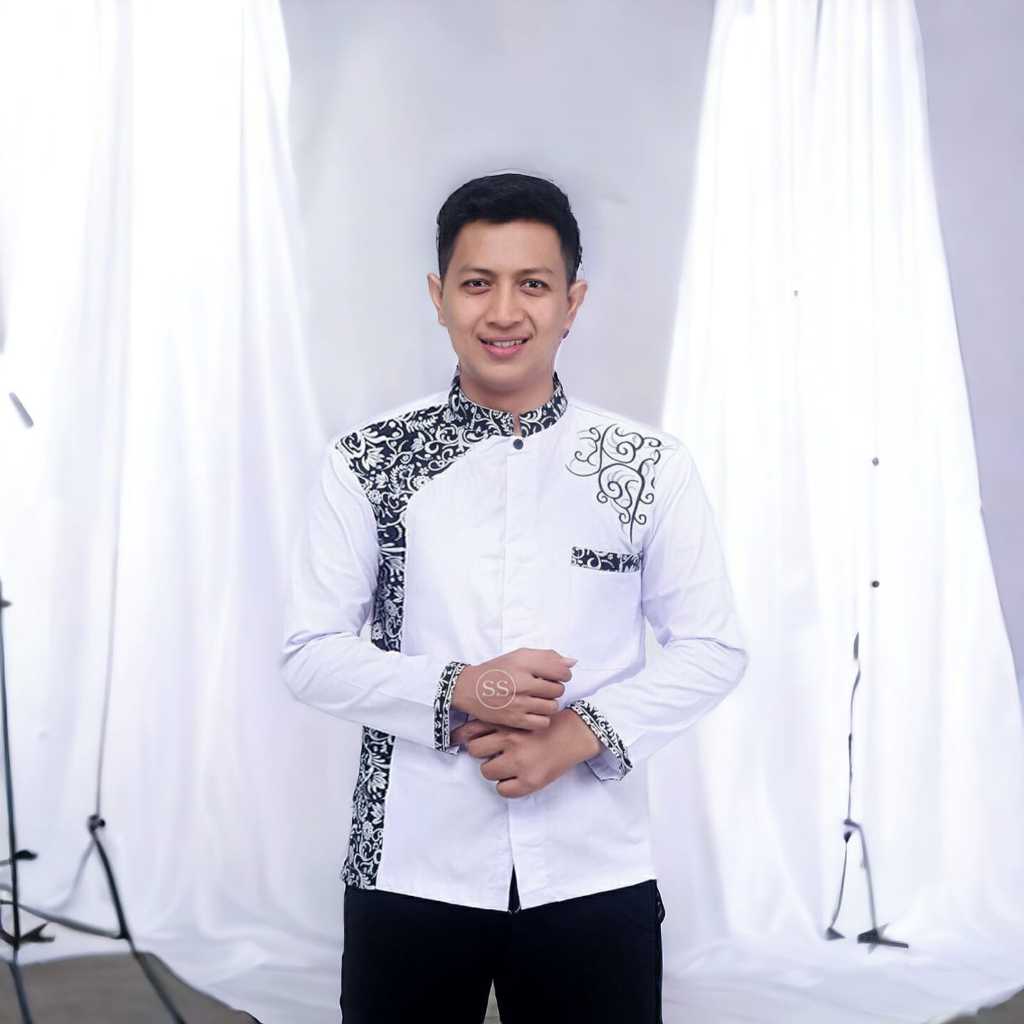 baju koko bordir mewah lengan pendek kemeja koko modern lengan panjang baju pria terbaru