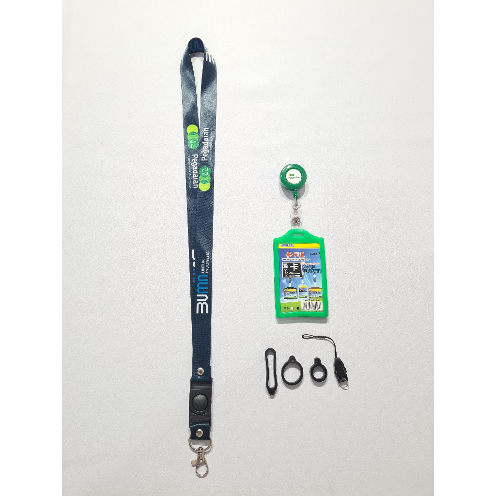 

Lanyard Bumn pegadaian / pegadaian cetak 2 sisi ukuran 2cm Lanyard Custom Satuan Murah