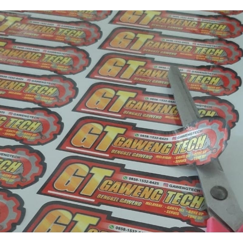 

STIKER Label Bontak Chromo A3 Cutting