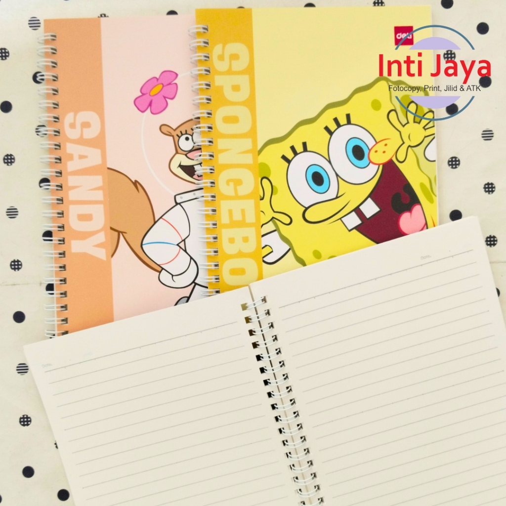 

Notes Spongebob A5 Deli Buku Ring Spiral