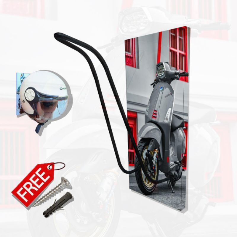 Gantungan Helm Rak Helm Vespa Sprint