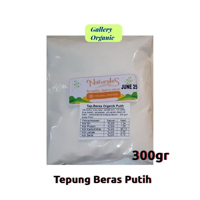 

Tepung Beras Putih Organik | Gluten Free | Naturales