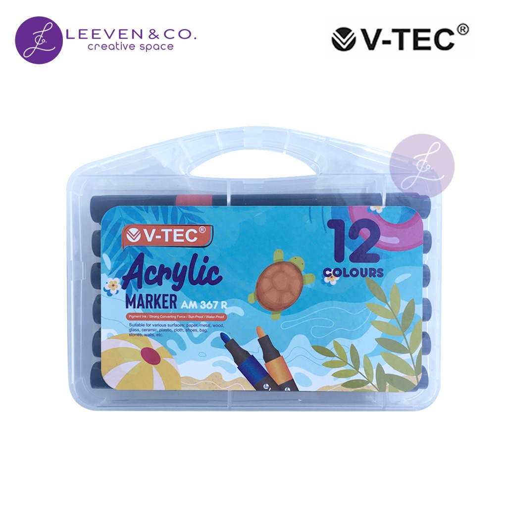 

V-TEC ACRYLIC MARKER 12 COLOR (AM 367 R)
