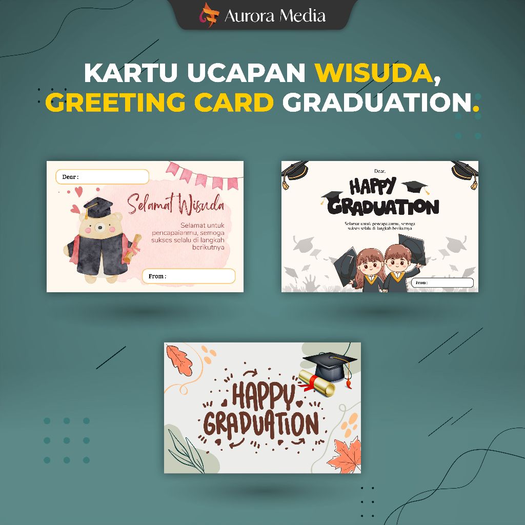 Kartu Ucapan Wisuda / Greeting Card Graduation / Ucapan Kelulusan / Gift Card Bisa Custom