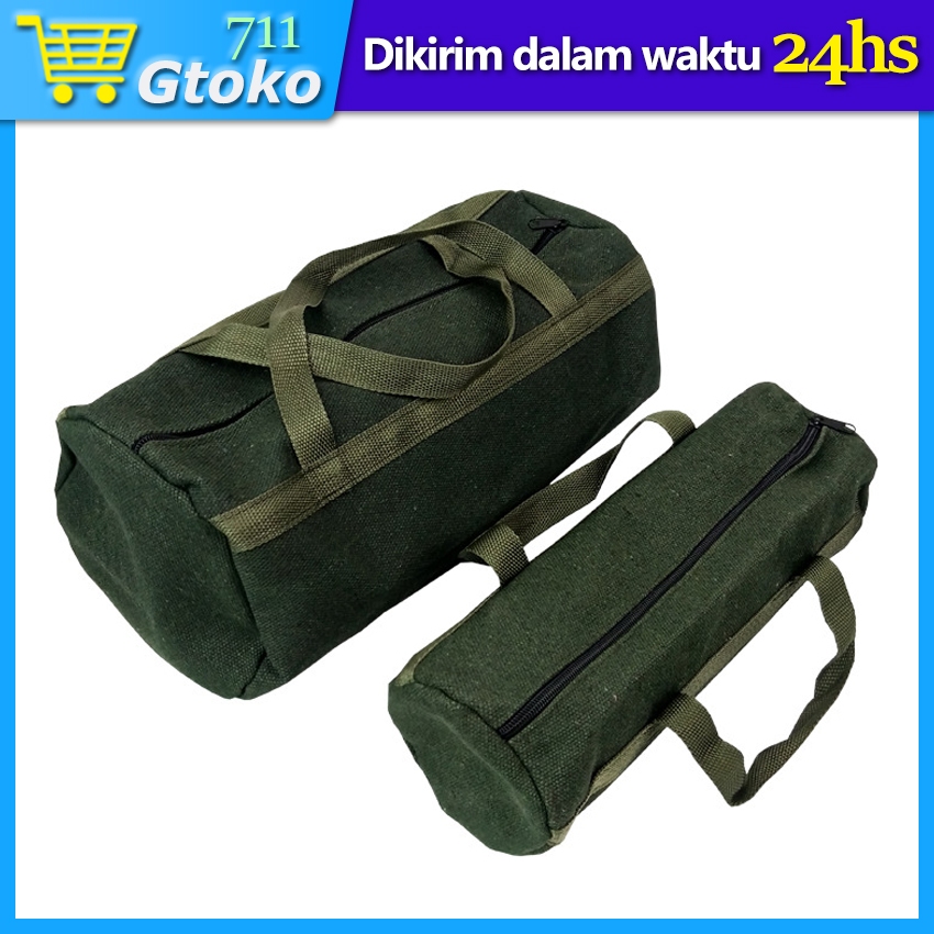 Tas Perkakas Kanvas Tebal Besar Tas Tukang Mekanik Teknisi Tempat Alat Kerja Tool Bag Organizer Tool