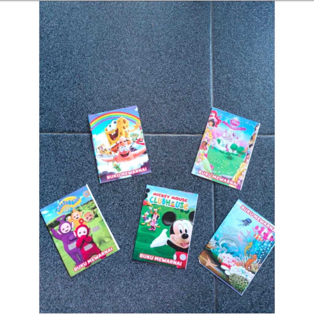 

Buku gambar / mewarnai & buku tulis mini 100 pcs