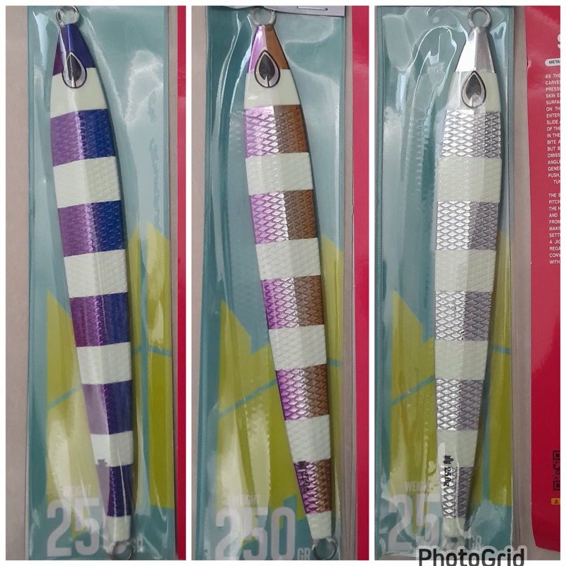 Metal Jig 250 Gram GID Zebra by Tridentech