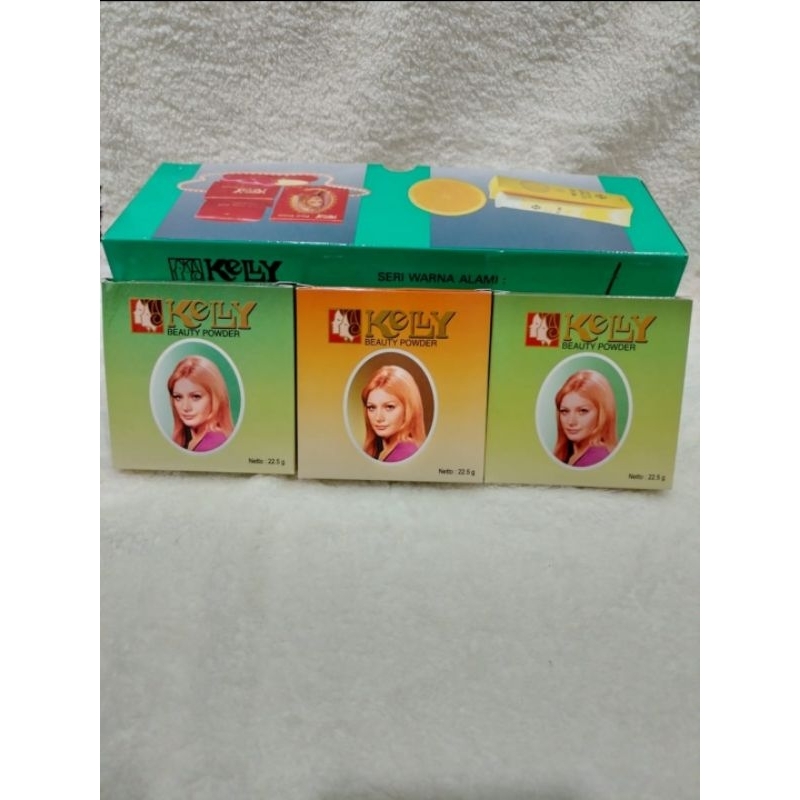 Bedak Padat Kelly Kuning Langsat/Natural Compack Powder