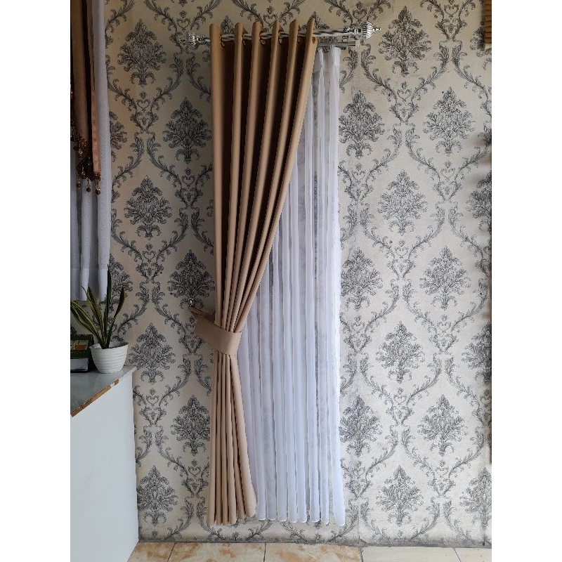 GORDEN BLACKOUT COKLAT MUDA