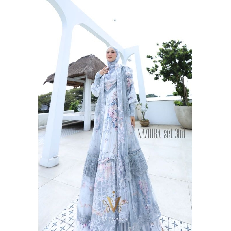 (NEW) GAMIS SYARI VOAL SET NAZHIRA  VOL 2 SERIES  by TREVANA