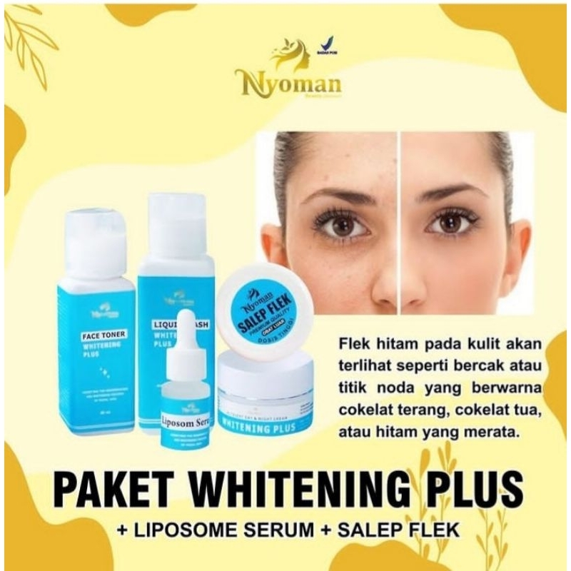 PAKET WHITENING PLUS +SALEP FLEK NYOMAN BEAUTY SKINCARE