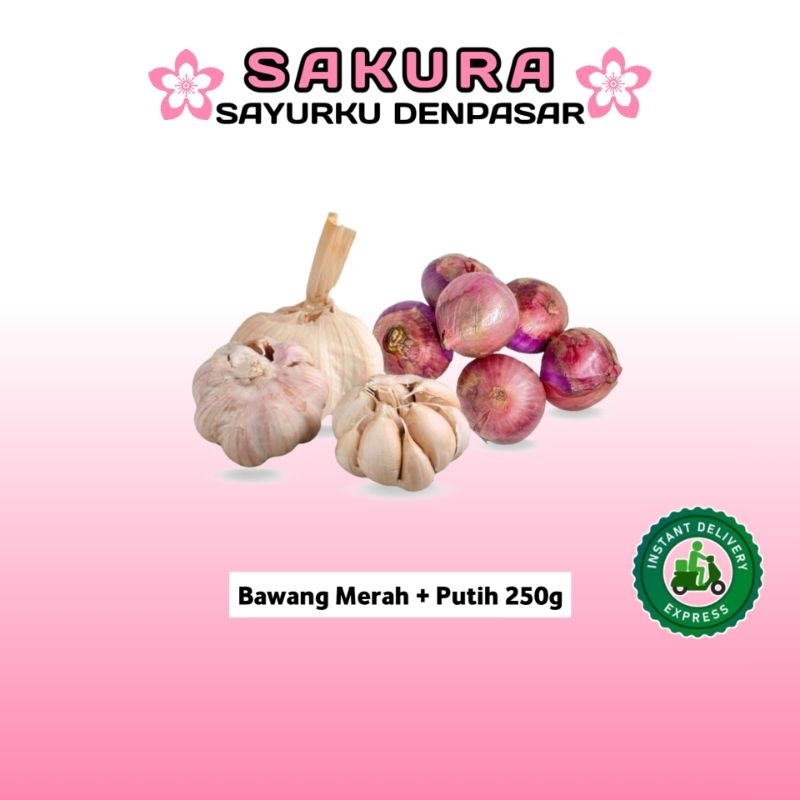 

Bawang Merah + Putih 250g (Paket) - SAKURA