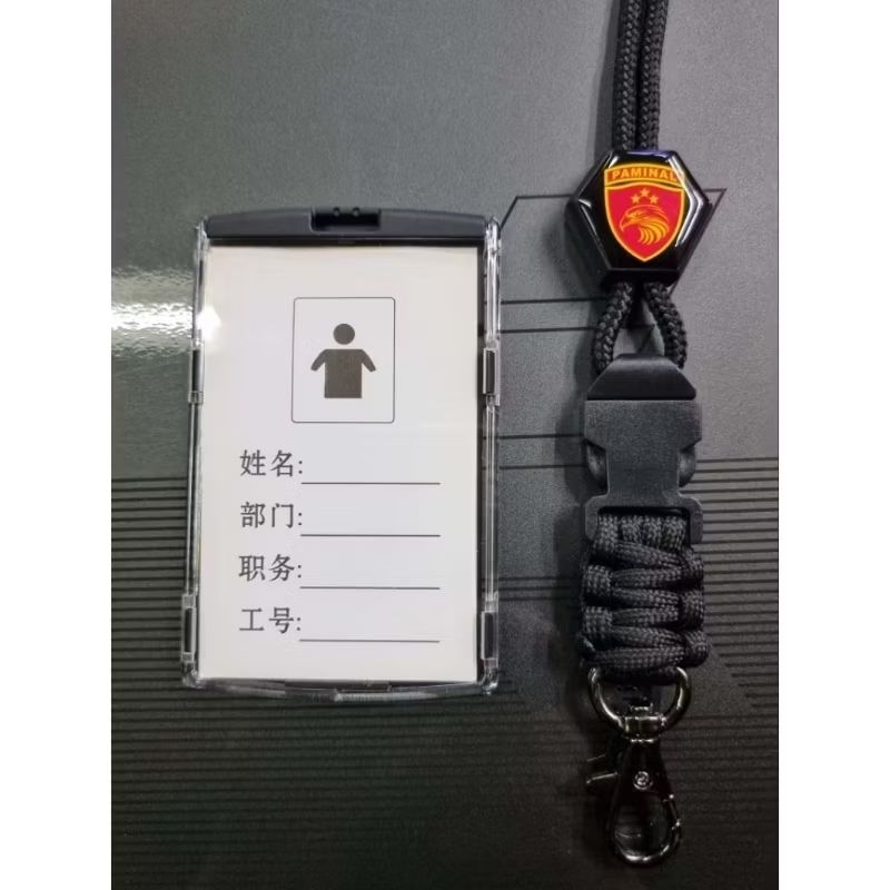 

Tali gantungan id exagonal logo PAMINAL plus cover
