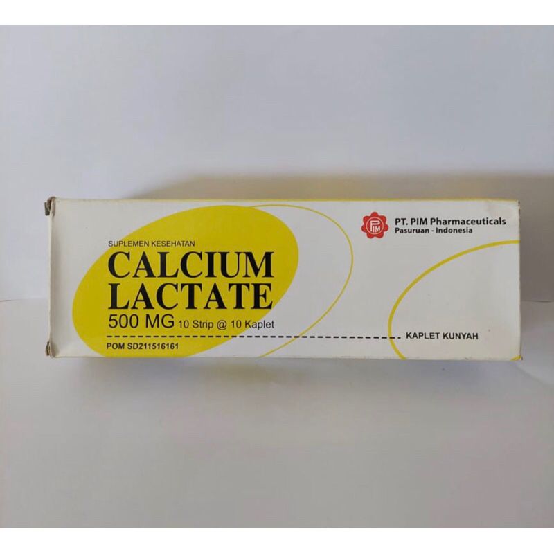 CALCIUM LACTATE PIM 10 Tablet / Strip