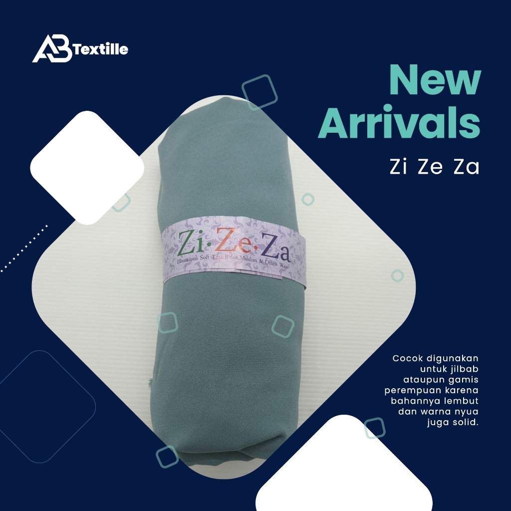 Kain Wollycrepe Premium ZiZeZa Bahan Gamis Bahan Jilbab