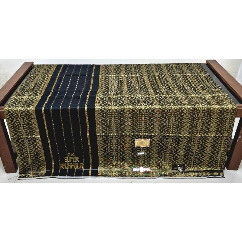 SARUNG TENUN SUTRA SAMARINDA SUPER RAJA MULIA 210 DOUBLE SUTRA EXCLUSIVE FULL SUTRA SUPER SYINTETIS 