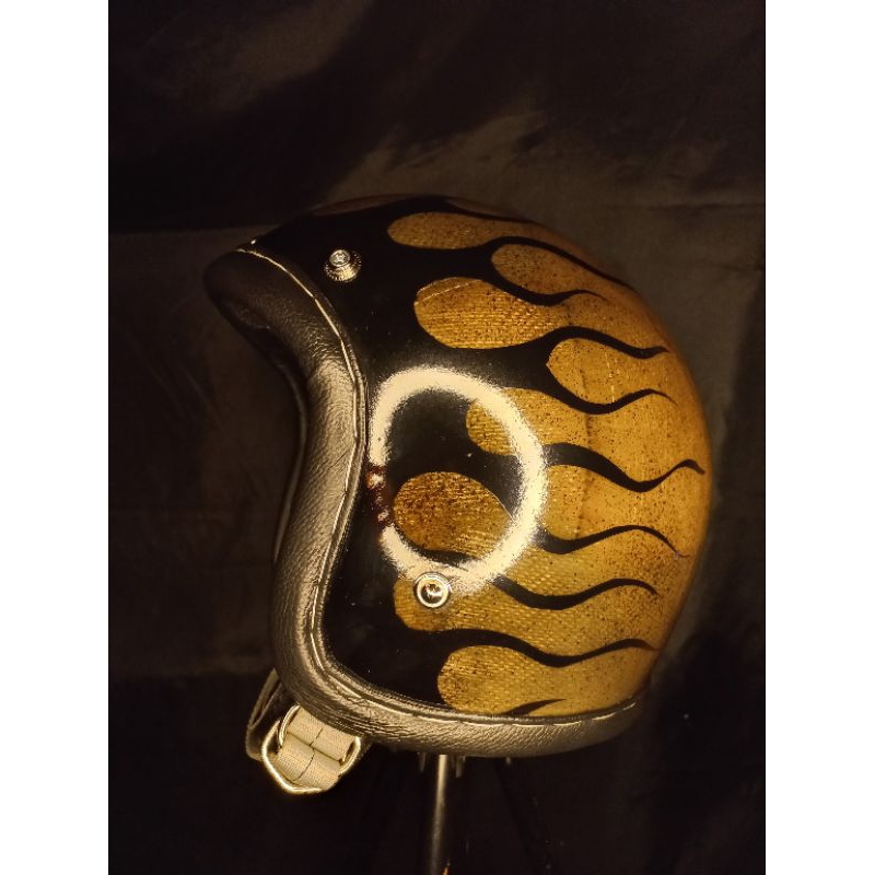 Helm slim head tx500 raw, Chopper, vespa, helm custom, vintage