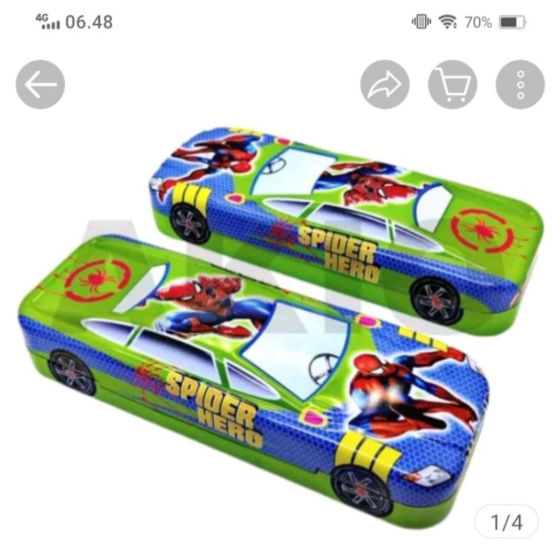 

kotak pensil spiderman H&G hijau ori ready