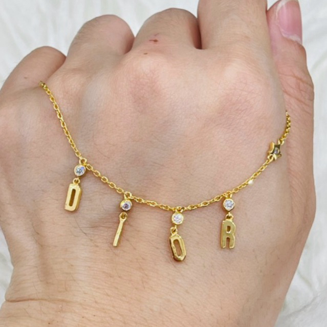 kalung fancy huruf bintang simple cantik emas asli kadar 875