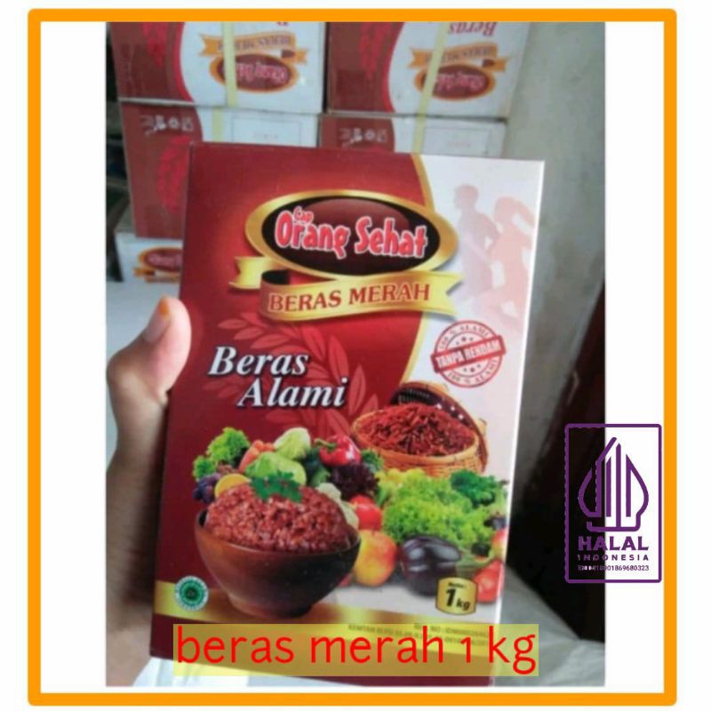

Beras Merah 1Kg Cap Orang Sehat