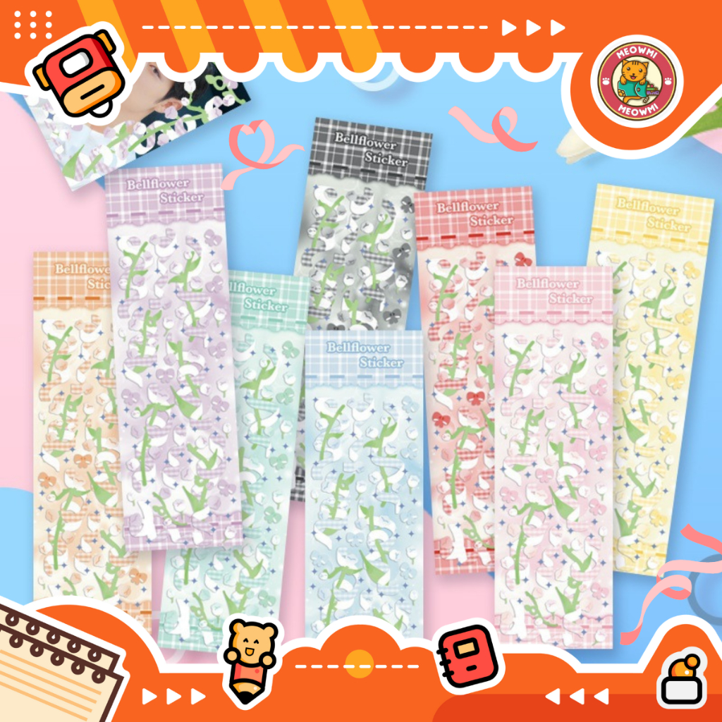 

Sticker Decor Confetti Polcos Pita Ribbon Tulip STK0043 Bahan PET