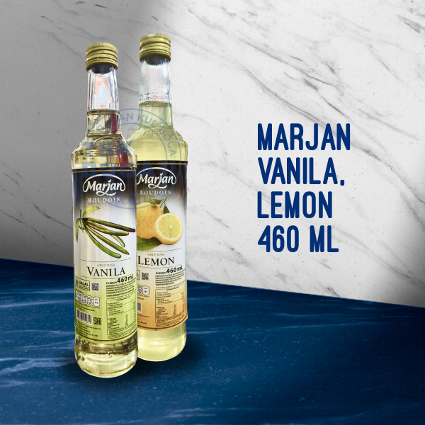 

Sirup Marjan ( Vanila, Lemon, Strawberry, Lychee / 460 ml ) Syrup Boudoin Stroberi Leci Vanilla