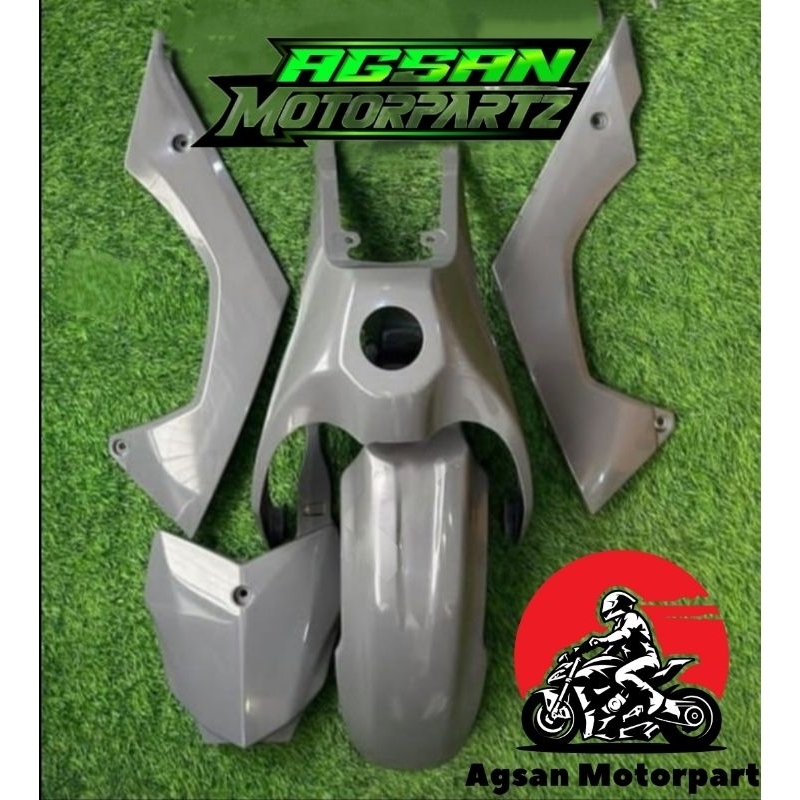 Body set depan Coverset depan KLX 140 grey Original Kawasaki